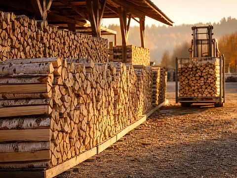 Микс трёх пород: берёза, ольха, осина — общий вид партии